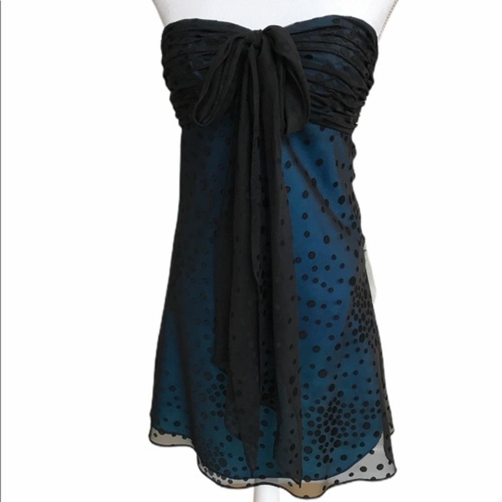 DE LARU convertible chiffon polka dot overlay. NWT
